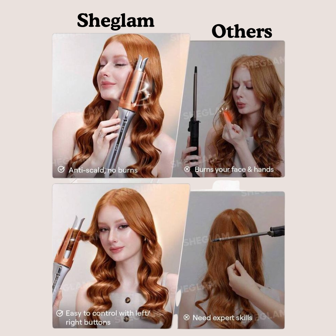 Sheglam Hair Curler – Professional Electric Curling Iron for All Hair Types - PERSP SMS