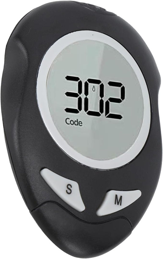 Black digital pedometer with a digital display on a white background