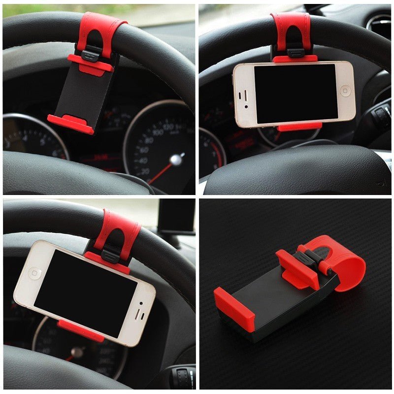 Car Steering Wheel Clip Mount Holder - PERSP SMS