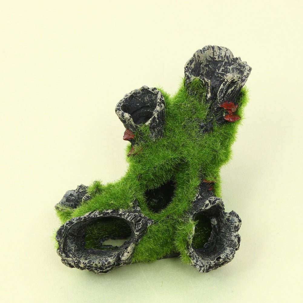 Fish Tank Decoration Imitation Moss Tree Root