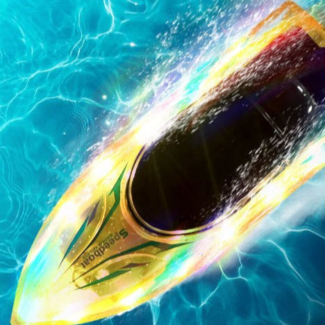 24g Electric Water Remote-control Ship Waterproof Automatic Reset Kids Toys