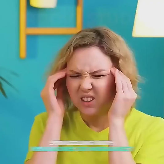 Person in a yellow shirt with a blue background
