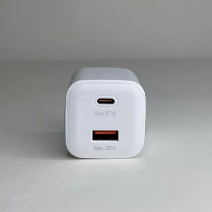 Dual Input Fast Charging Adapter (67 PD)