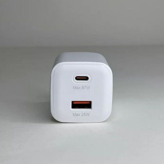 Dual Input Fast Charging Adapter (67 PD)