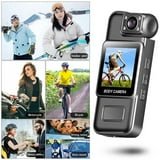 Digital camera with collage of people using it